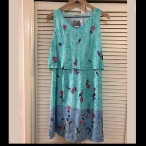 Vintage Carol Anderson Floral Dress Size 4P